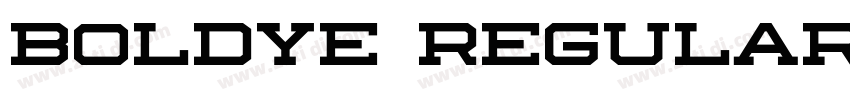 Boldye Regular字体转换